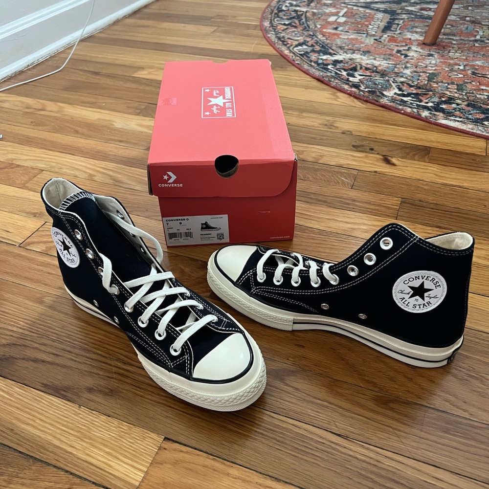 New Converse Black Chuck 70 High Tops